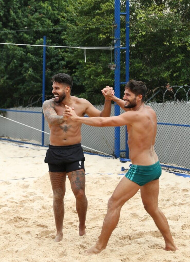 Bil Araújo e André Martinelli jogando (Foto: AgNews/Lucas Ramos)