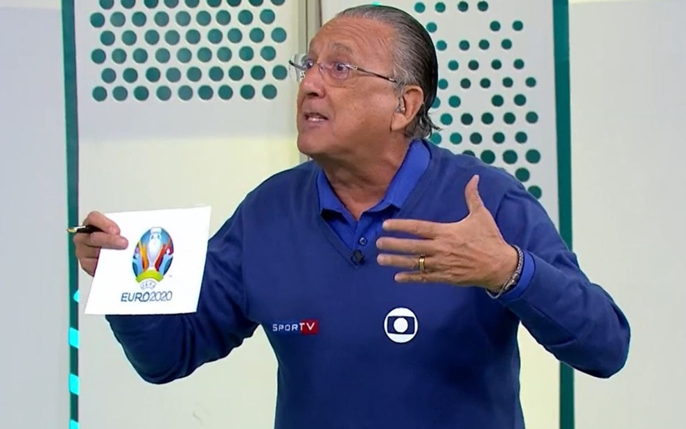 Galvão Bueno durante transmissão na Globo (Foto: Reprodução)