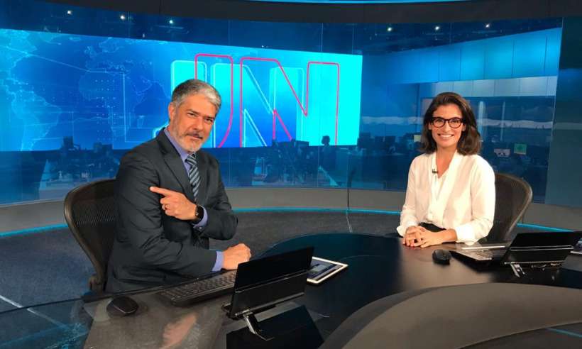 salário William Bonner da Globo e Renata Vasconcellos no Jornal Nacional (Foto: Reprodução)