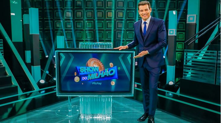 Celso Portiolli estreia no Show do Milhão (Foto: Reprodução/SBT)