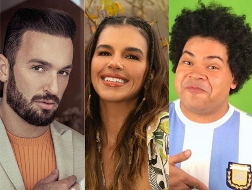 Show dos Famosos: O grupo C é formado por Diego Hypolito, Mariana Rios e Robson Nunes (Foto: Reprodução/Divulgação TV Globo)