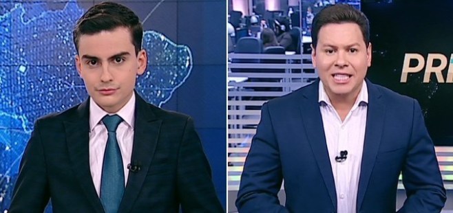 Silvio Santos pede ajuda para Marcão do Povão e Dudu Camargo sobre SBT Notícias (Foto: Reprodução)