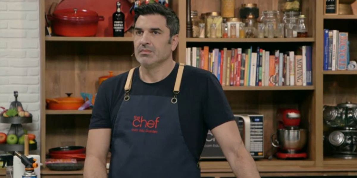 Edu Guedes deixa estúdios do The Chef urgente e apavora público: 'Todos tiveram que sair correndo'