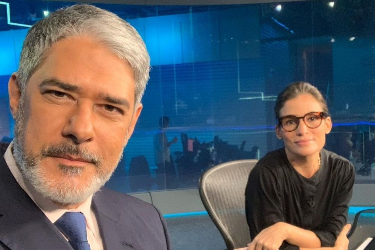 William Bonner e Renata Vasconcellos recebem proibição da Globo por casa do Jornal Nacional (Foto: Reprodução)