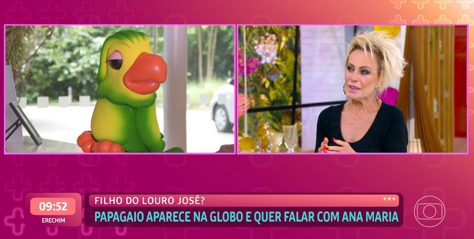Ana Maria Braga e filho do Louro José (Foto: Reprodução - TV Globo)