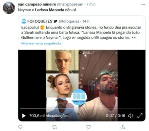 Larissa Manoela se tornou um dos principais assuntos da web, após vazar aúdio sobre suas 'ficadas' com famosos (Foto: Reprodução / Twitter)