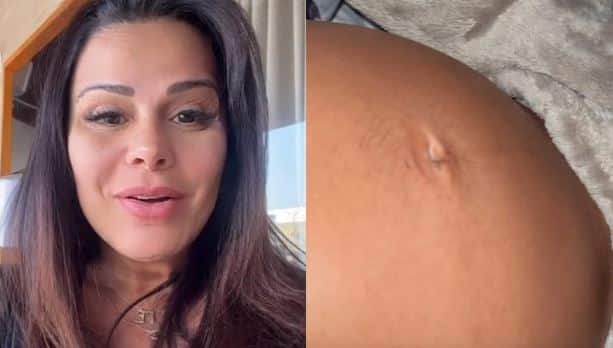 A famosa atriz da Globo abriu o coração nas redes sociais sobre a reta final da gravidez (Foto: Reprodução)
