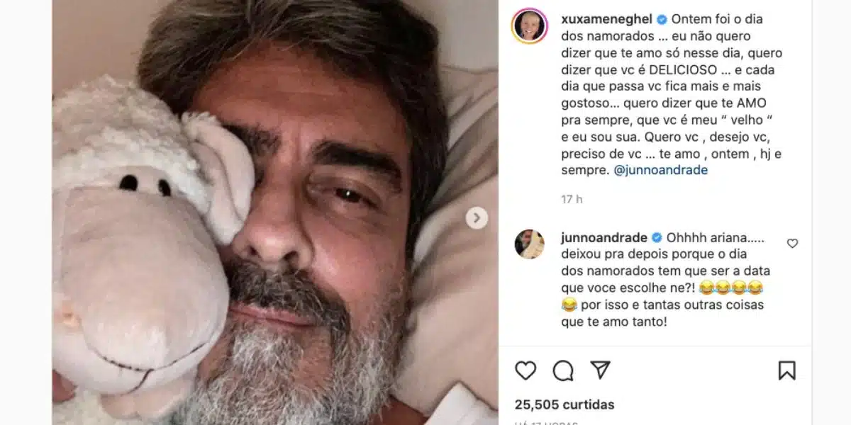A famosa apresentadora da Globo, Xuxa Meneghel fala sobre Junno Andrade (Foto: Reprodução)