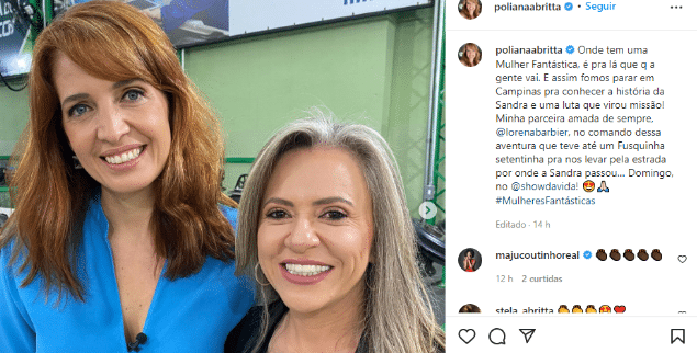 A famosa apresentadora da Globo, Poliana Abritta falou sobre caso (Foto: Reprodução)