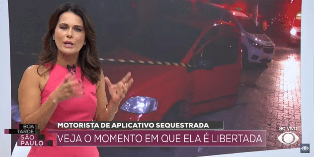 Adriana Araújo falou sobre sequestro durante o Boa tarde São Paulo da Band (Foto: Reprodução)