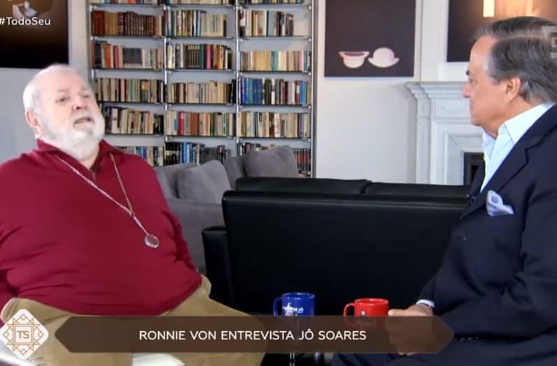 Jô Soares e Ronnie Von (Foto: Reprodução)