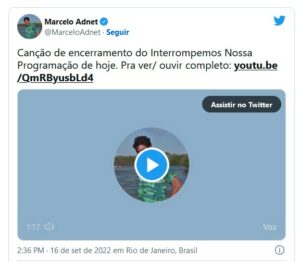 Marcelo Adnet voltou fazer paródias contra Bolsonaro (Foto: Reprodução / Twitter)