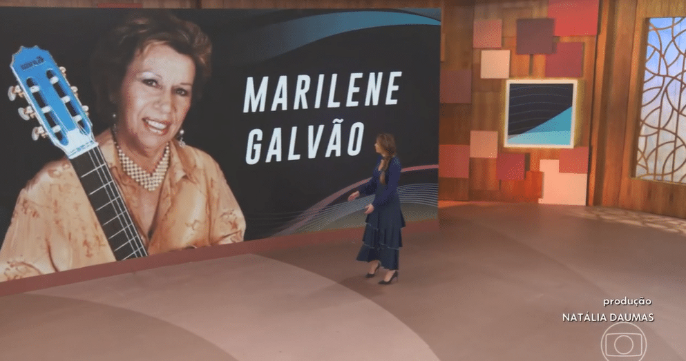 Patrícia Poeta faz homenagem à Marilene Galvão no "Encontro" (Foto Reprodução)