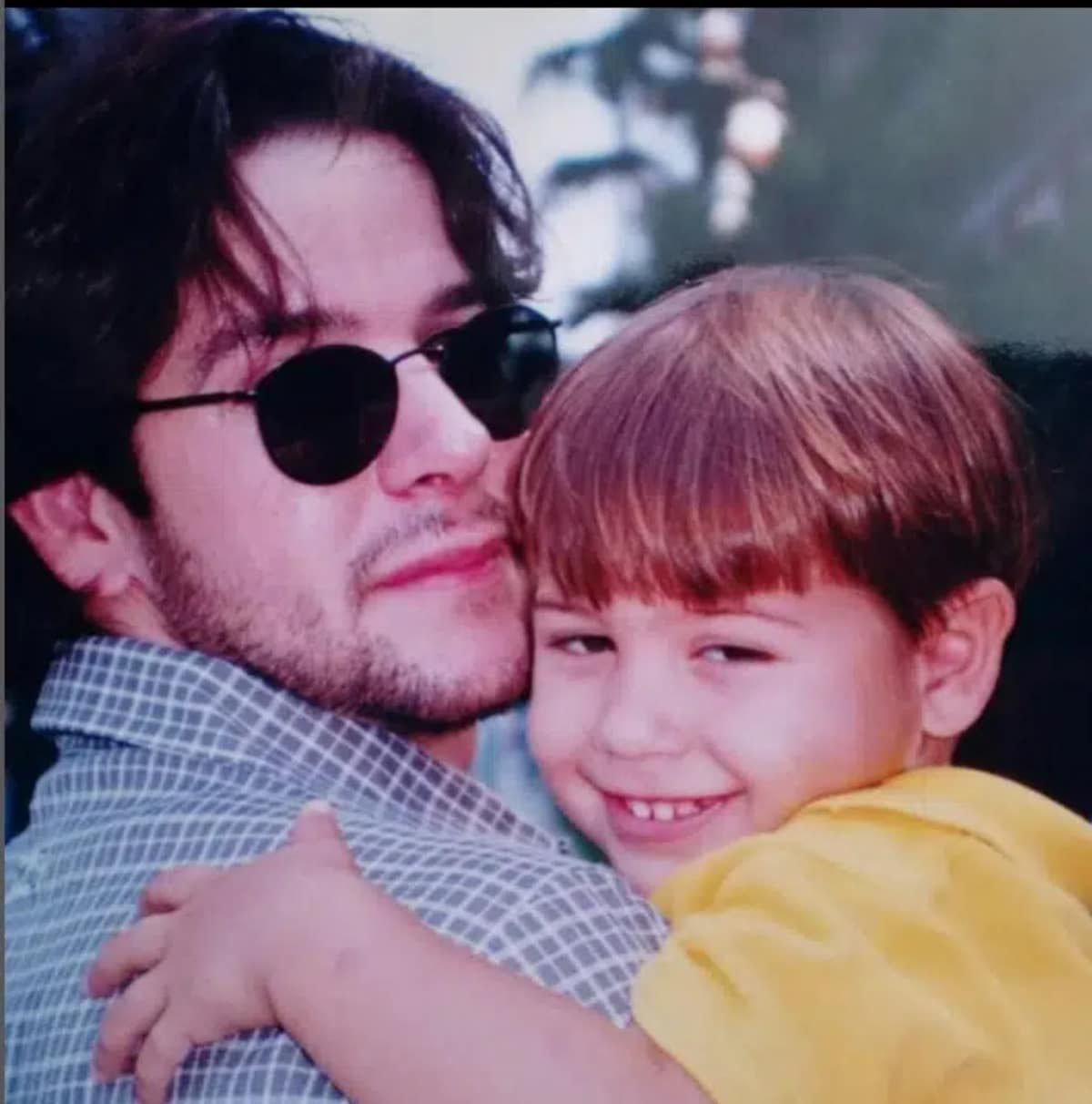 Murilo Benício com seu filho, Antônio Benício, quando ainda era criança, Foto: Reprodução/Internet