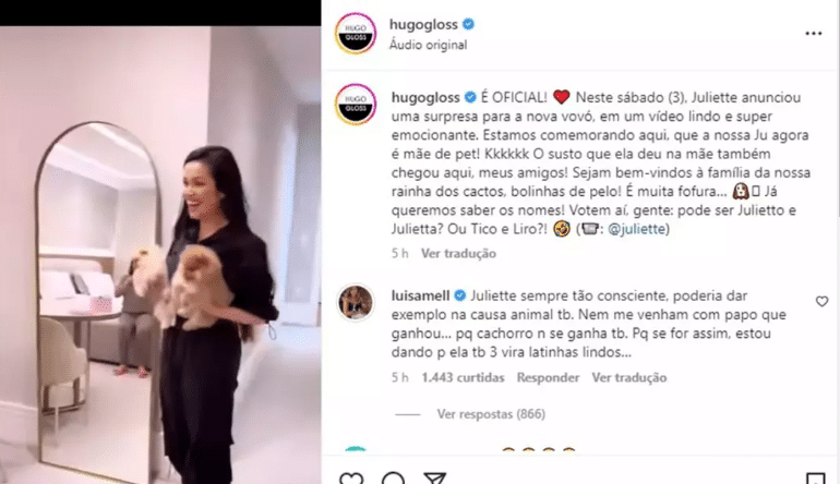 Indireta de Luísa Mell diante da situação deu o que falar (Foto Reprodução/Instagram)