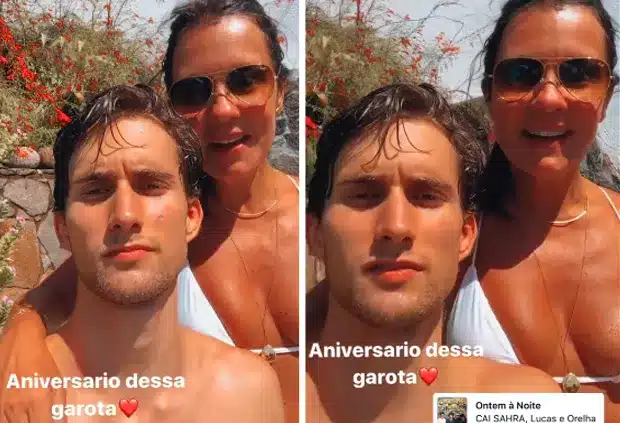Postagem de Felipe Ricca para sua mãe pelas redes sociais (Foto Reprodução/Instagram)