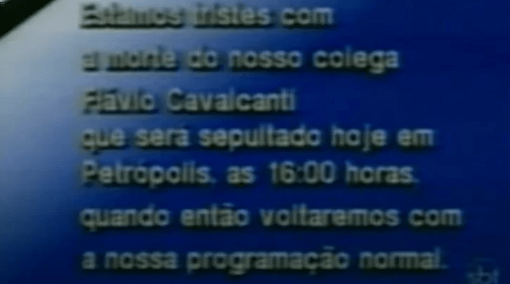 O famoso apresentador do SBT, Flávio Cavalcanti recebeu uma homenagem especial de Silvio Santos (Foto: Reprodução)