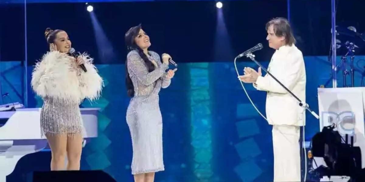 Maiara e Maraisa participam do especial de fim de ano com Roberto Carlos na Globo (Imagem Reprodução Internet)