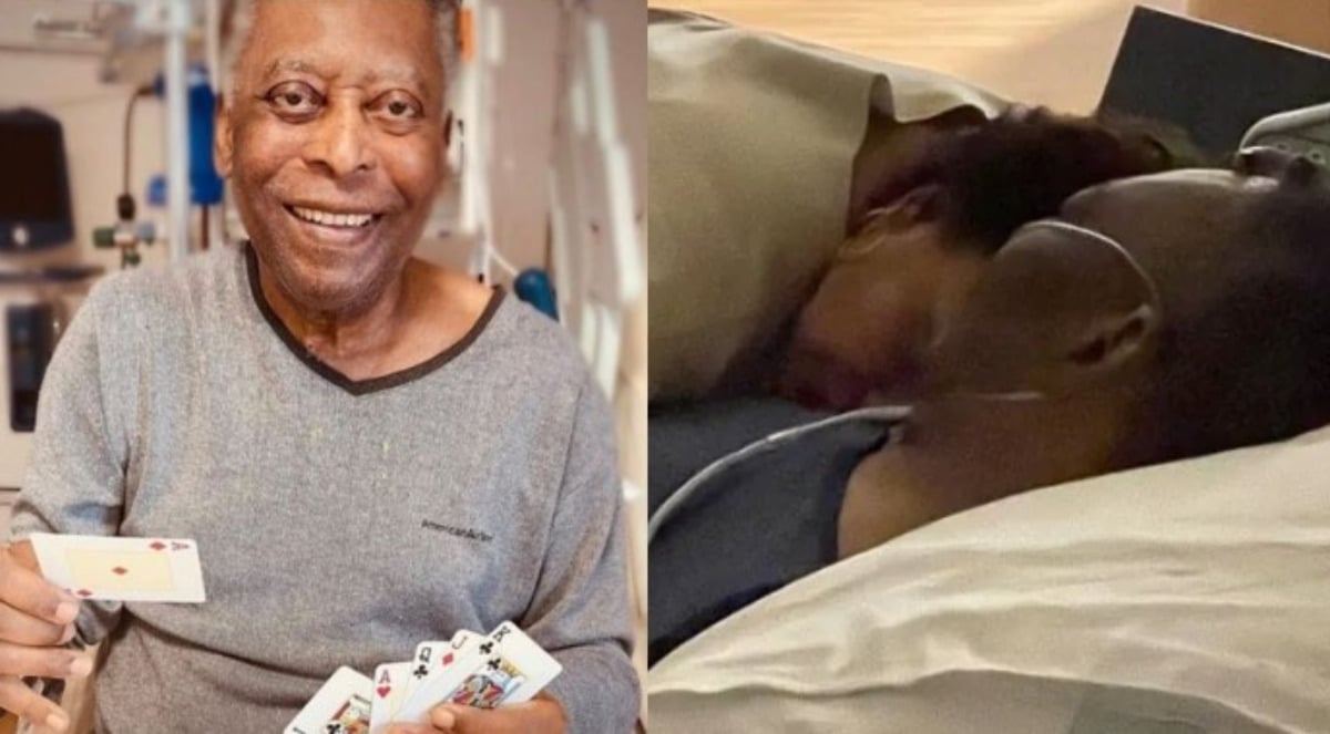 Filha mostra Pelé no hospital e afasta boatos de morte