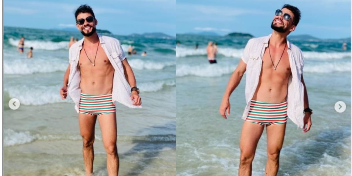 Alexandre Suita, irmão de Andressa Suita, choca fãs com foto na praia (Imagem Reprodução Instagram)