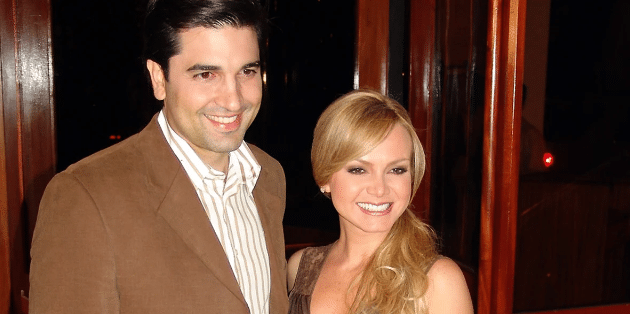 A famosa apresentadora do SBT, Eliana ao lado de seu ex-marido, Edu Guedes (Foto: Reprodução)