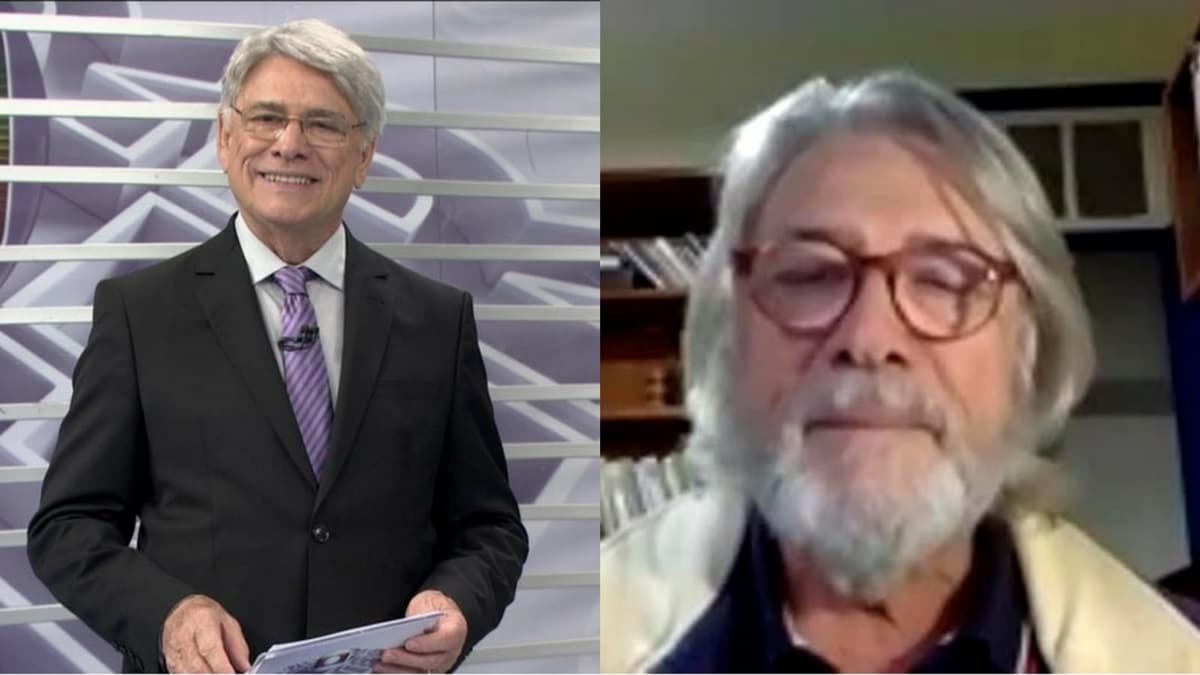 Sérgio Chapelin no Globo Repórter e atualmente, cabeludo, barbudo e vivendo no meio do mato
