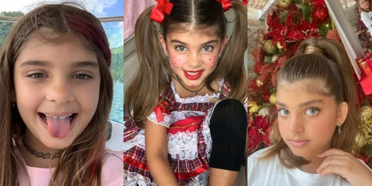 Sofia, filha do ex casal de atores, deu uma espichada e se tornou das meninas mais lindas do Brasil 