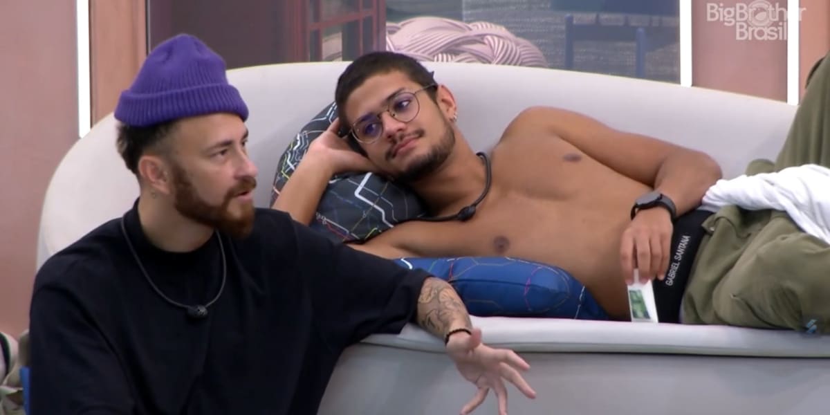 BBB23: Fred e Gabriel Santana conversam sobre quarto do sexo (Imagem Reprodução Globo)