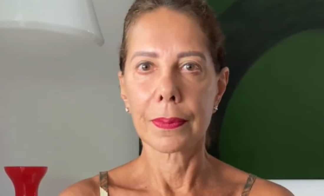 A atriz Angela Vieira, aos 70 anos