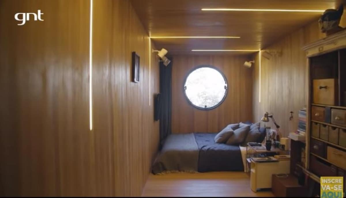 Container de navio na mansão (Foto: Reprodução/Youtube)