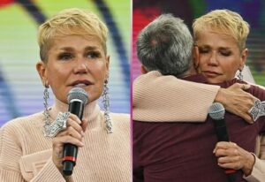 A apresentadora se emocionou com homenagem no Altas Horas (Foto: Reprodução / Globo)
