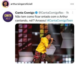 Cantor mirim do Canta Comigo faleceu (Foto: Reprodução / Twitter)