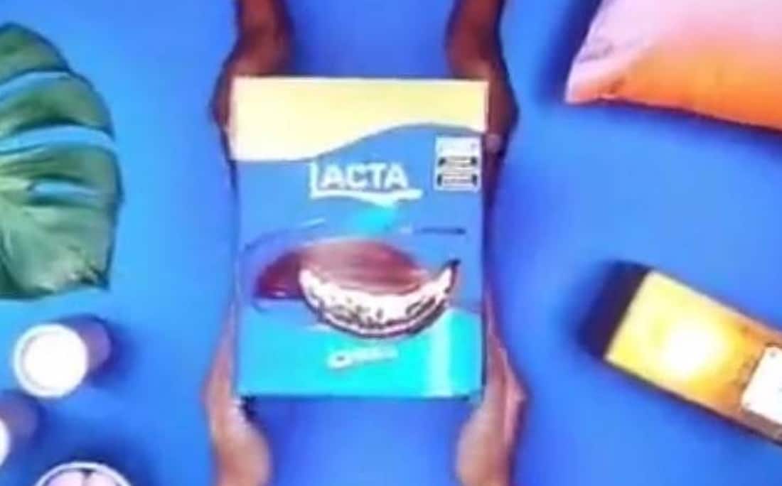 Imagem do comercial polêmica da fabricante de chocolates que foi retirado de circulação