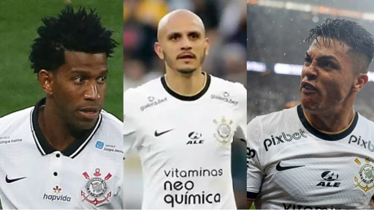Gil, Fábio Santos e Roni são criticados por torcedores que clamam saída (Fotos: Reprodução/ Ag. Corinthians/ Montagem)