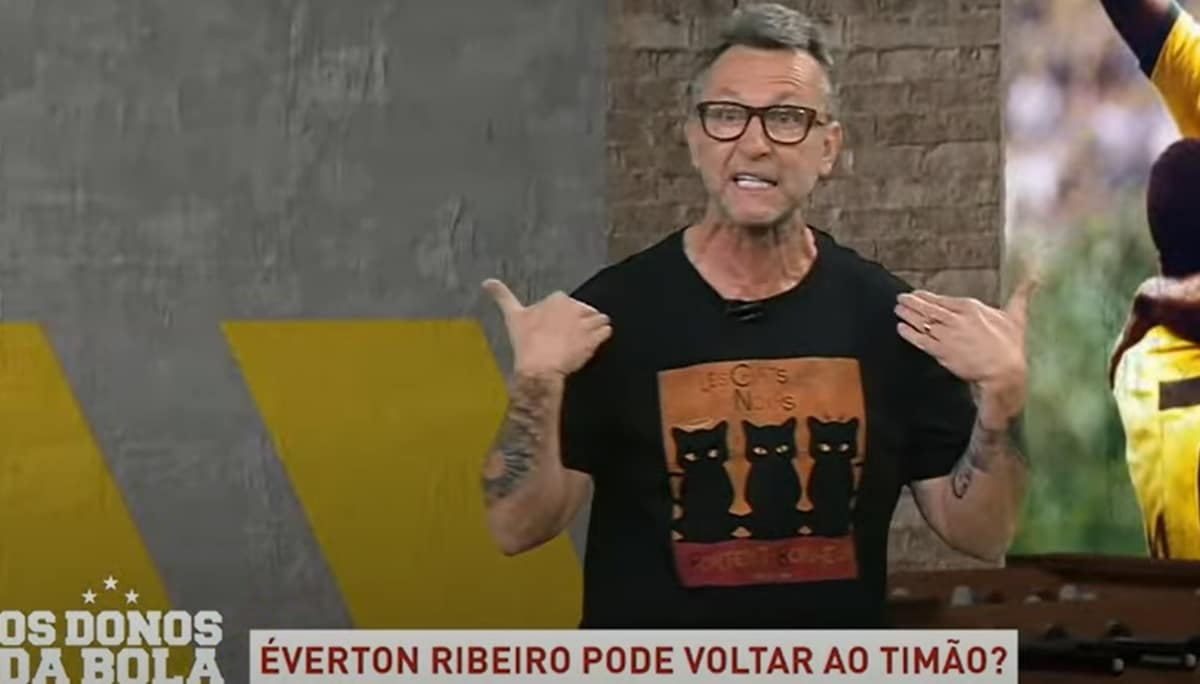 Neto fala de interesse do Corinthians no ER7 (Foto: Reprodução/ Donos da Bola/ Band)