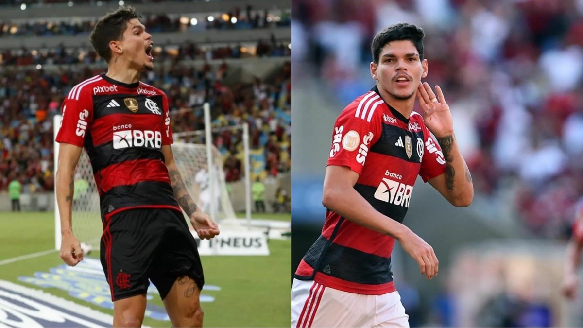 Ayrton Lucas é destaque no Flamengo e um medalhão ao CRF (Fotos: Reprodução/ Instagram/ Internet/ Montagem)