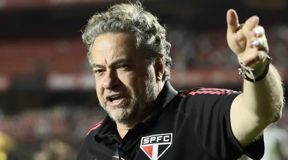 Julio Casares presidente do São Paulo bate martelo para investir pesado na Libertadores 2024 (Foto: Reprodução/ Divulgação/ SPFC)