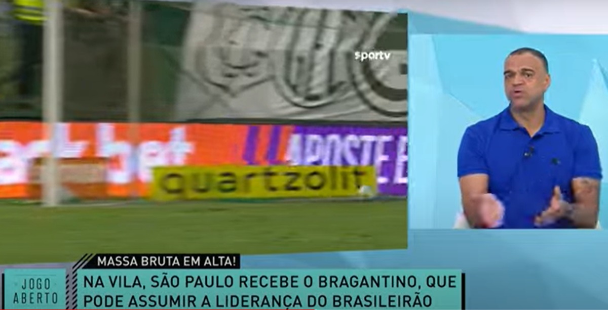 Denílson diz o que pensa de confronto que aconteceria entre São Paulo e RB Bragantino (Foto: Reprodução/ Jogo Aberto/ YouTube)